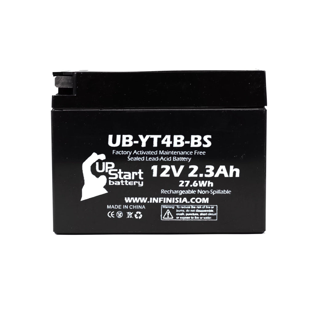 2015 UpStart 110CC 3-Pack for TTR110E 2.3Ah, Replacement Maintenance Factory 12V, Battery Free, - Motorcycle Activated, Battery Yamaha UB-YT4B-BS