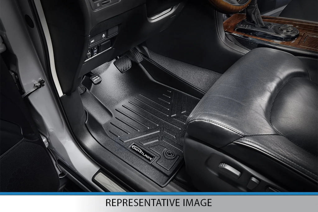 2 36 Black x in. for SA0363-B0478 Smartliner Ford Liner Mats 2014-2021 Set Transit Row Floor Connect, x 28 5