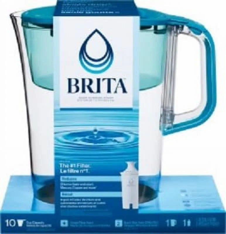 '- 2 Water Filter, Brita Capacity Filter Quantity 50686 10 Cup + Pitcher
