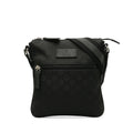 Crossbody Bag Black (Good) Fabric GG Crossbody Nylon Web Pre-Owned Unisex Authenticated Gucci