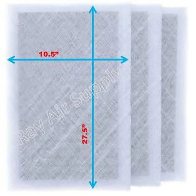 oxygen Replacement Guard SUPPLY Filter RAYAIR Refills (3 Pack) Pads 12x30 Compatible with MicroPower WHITE 12x30 Cleaner