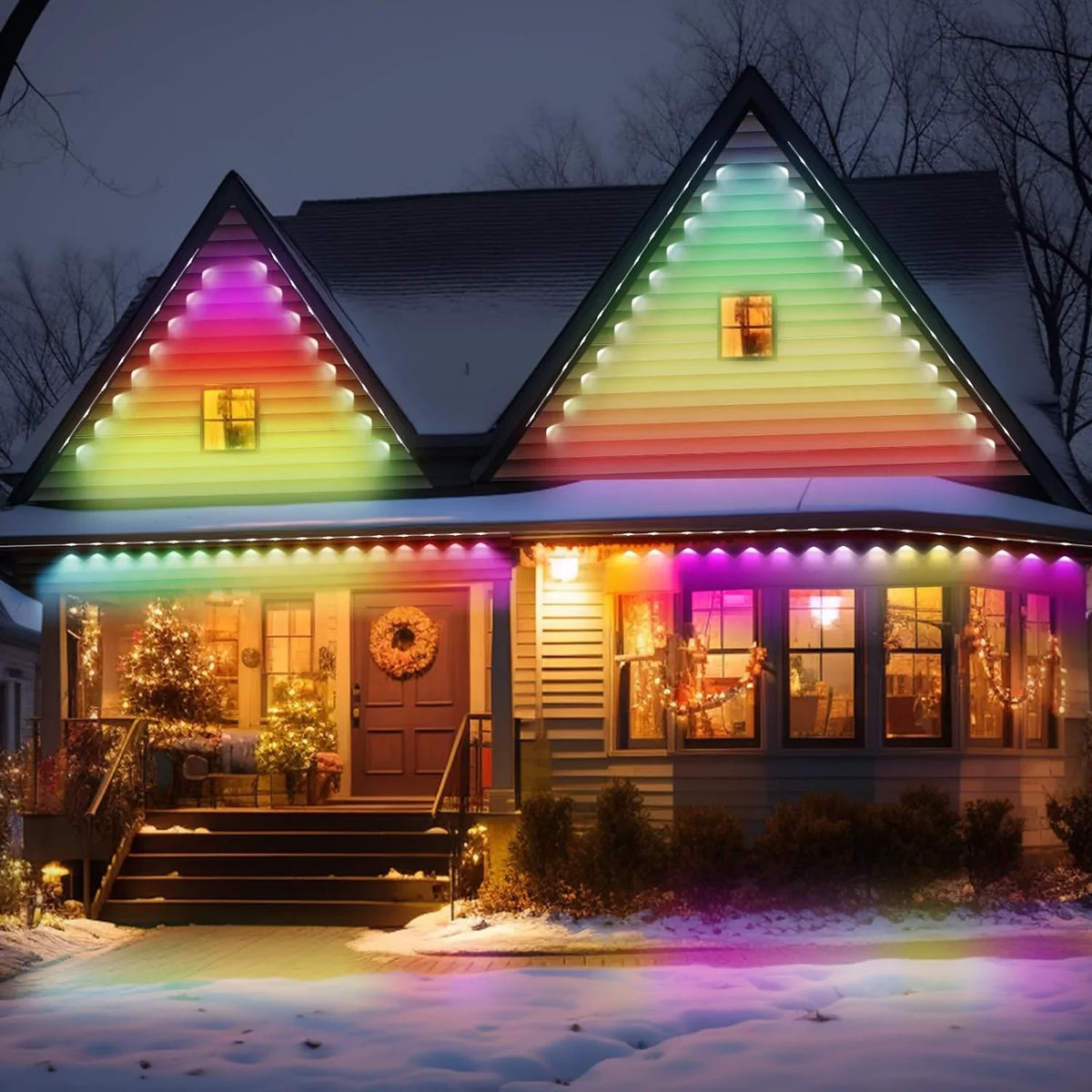 for with Eaves IP67 Lights Lights and Modes, RGB Remote Lights, LED Using, Permanent 100ft Scene Alexa with 72 Suitable DIY Holiday Work Outdoor Daily Waterproof, Outdoor & with