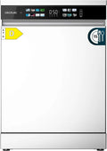 Cecotec Zmywarka Do Zabudowy Bolero Aguazero 6210 D. 60 Cm, 15 Koców, Klasa D, Display Color, Trzecia Taca, 14 Programów, Podwójna Strefa, Elektronicz
