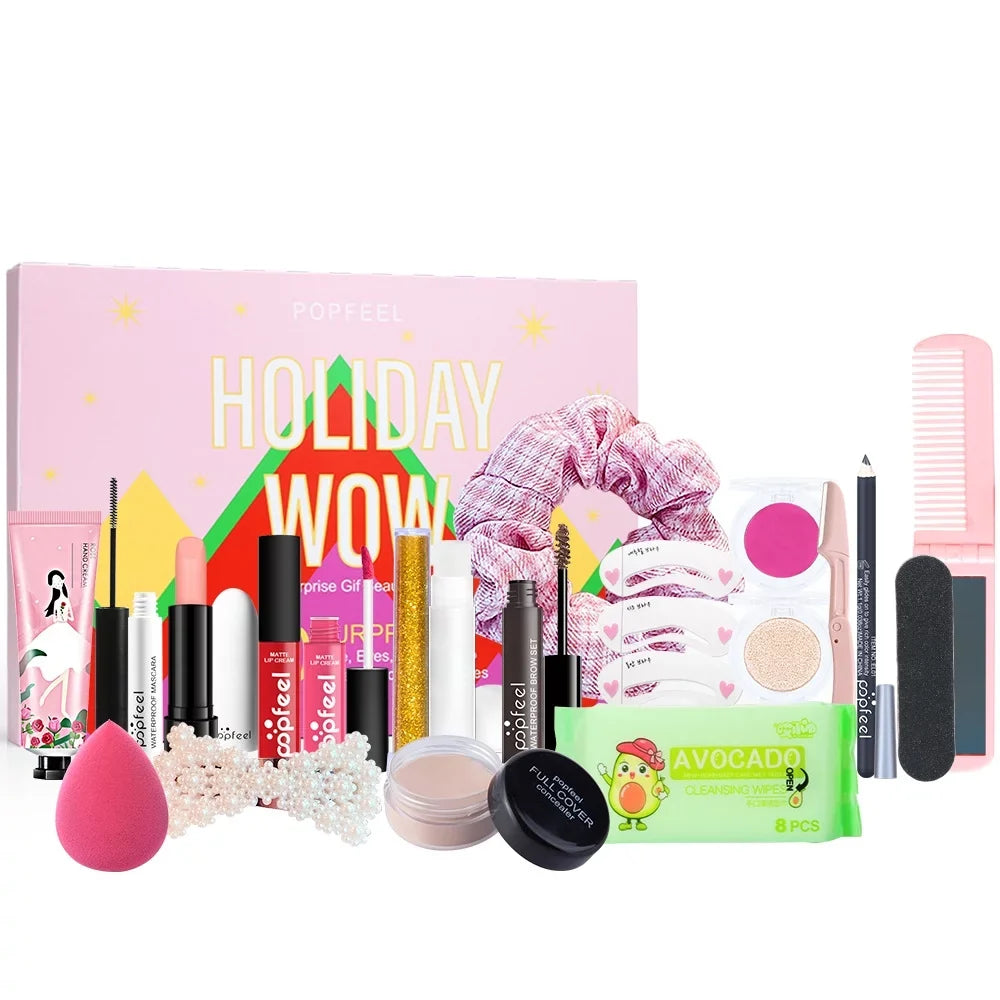 Box Makeup Makeup Calendar Gift Women Advent Gift Countdown Valentine's for Girls Calendar for Kit IKOMMI gift Full Day Christmas Teens Set,Xmas 2024 Calendar