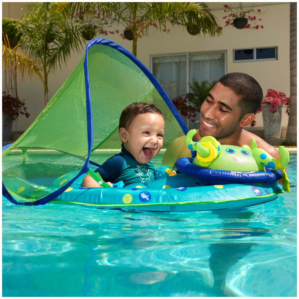 Center, Activity SwimWays Baby Boys, Float /Green Baby Spring for air-filled Float