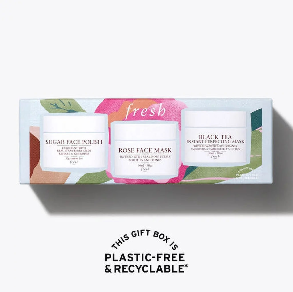 Mask, Set, Antioxidants Set, Tea, (Gift Mask Sugar Fresh Black Face Essentials Pack) Advanced Rose Masks: Polish, Face 3 Face *EN Facial Gift