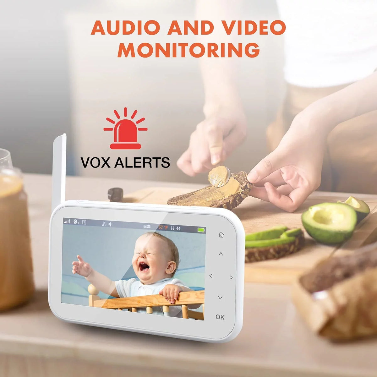 Rexing w/ IPS Baby Display Capabilities Recording Monitor 4.5" BM1