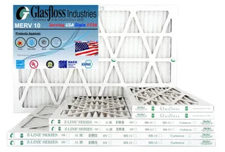 MERV (Actual 35.5x7/8 x - Made 10 inch) - in - USA 13.5 atmospheric Glasfloss Size: Furnace Filter -Qty:6 14x36x1