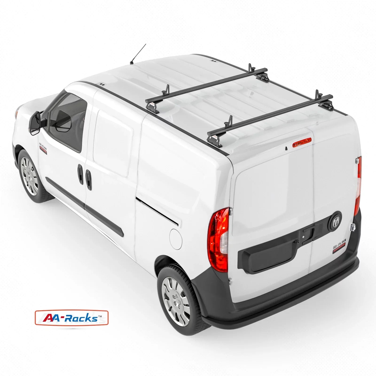 AX312-PR w/ RAM Ladder Rack AA-Racks Model System Van (50") Black Bar 2015-On Roof City Aluminum ProMaster Stopper 2