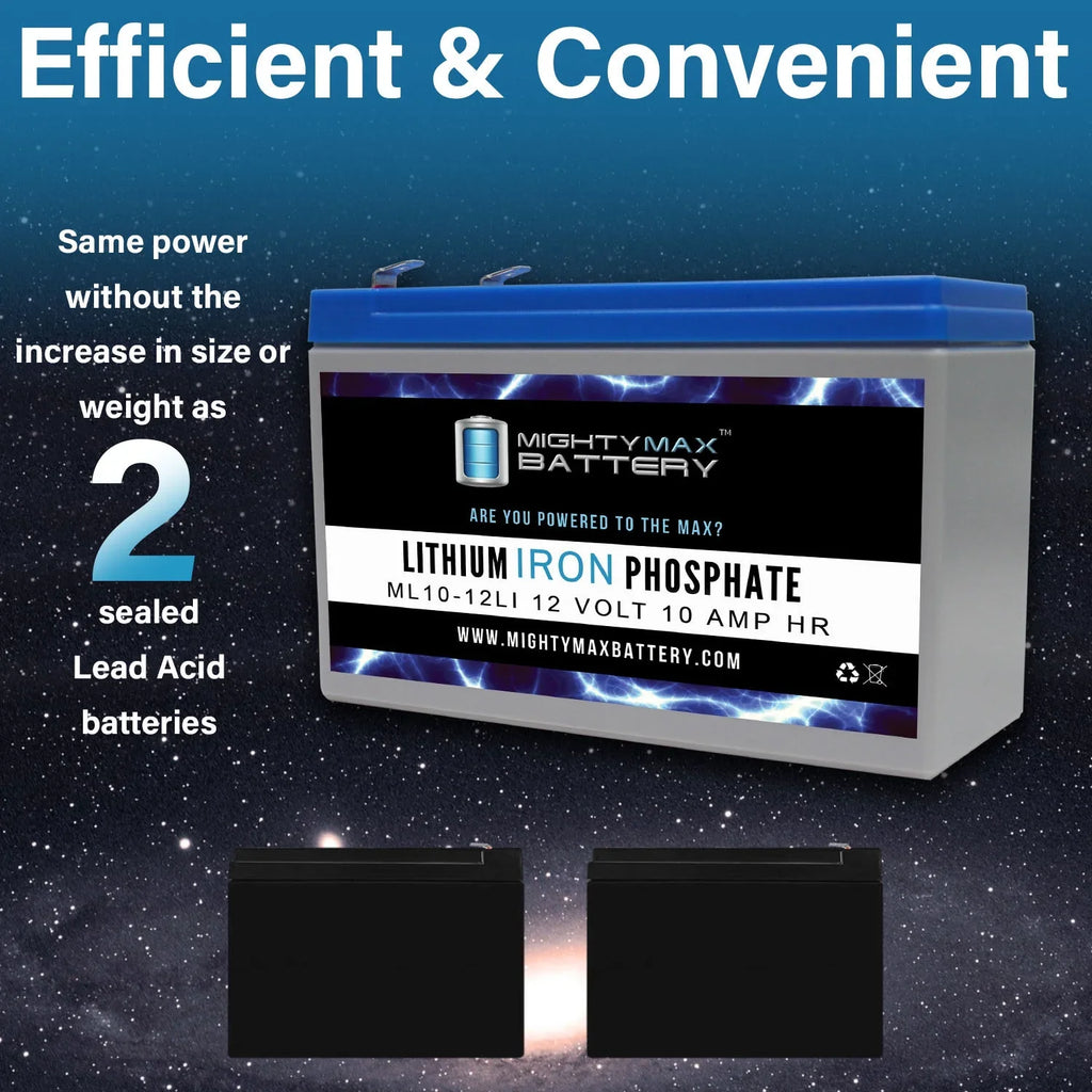Battery - VX-1Pro Compatible Marcum Lithium 3 10AH 12V Pack with Replacement