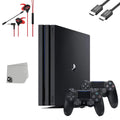 Pre-Owned Gaming Bundle With 1TB Gaming 4 Console + AXTION Black Microphone BOLT Earbuds Pro Controller Sony 2 With PlayStation