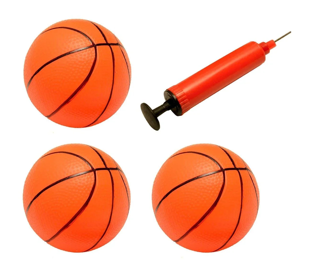 Toys Party Pump, with Mini Basketballs Beach Pool Sports self-inflating Game Gifts Mini Basketball Basketball Set, Child Supplies, Pieces for Inflation 3