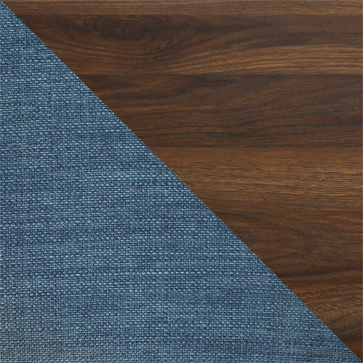 Edison Dark Walker Wood Solid Brown/Navy Patio Chair - Acacia Modular Side
