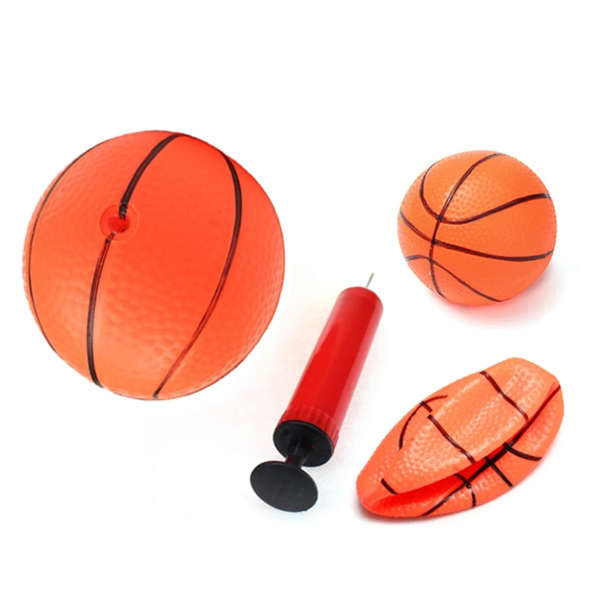 Toys Party Pump, with Mini Basketballs Beach Pool Sports self-inflating Game Gifts Mini Basketball Basketball Set, Child Supplies, Pieces for Inflation 3