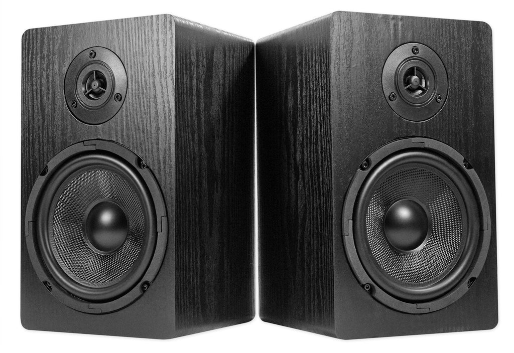 w/ Amplifier Bluetooth+(4) 150 BLUAMP Rockville Speakers+Stands Bookshelf 6.5"