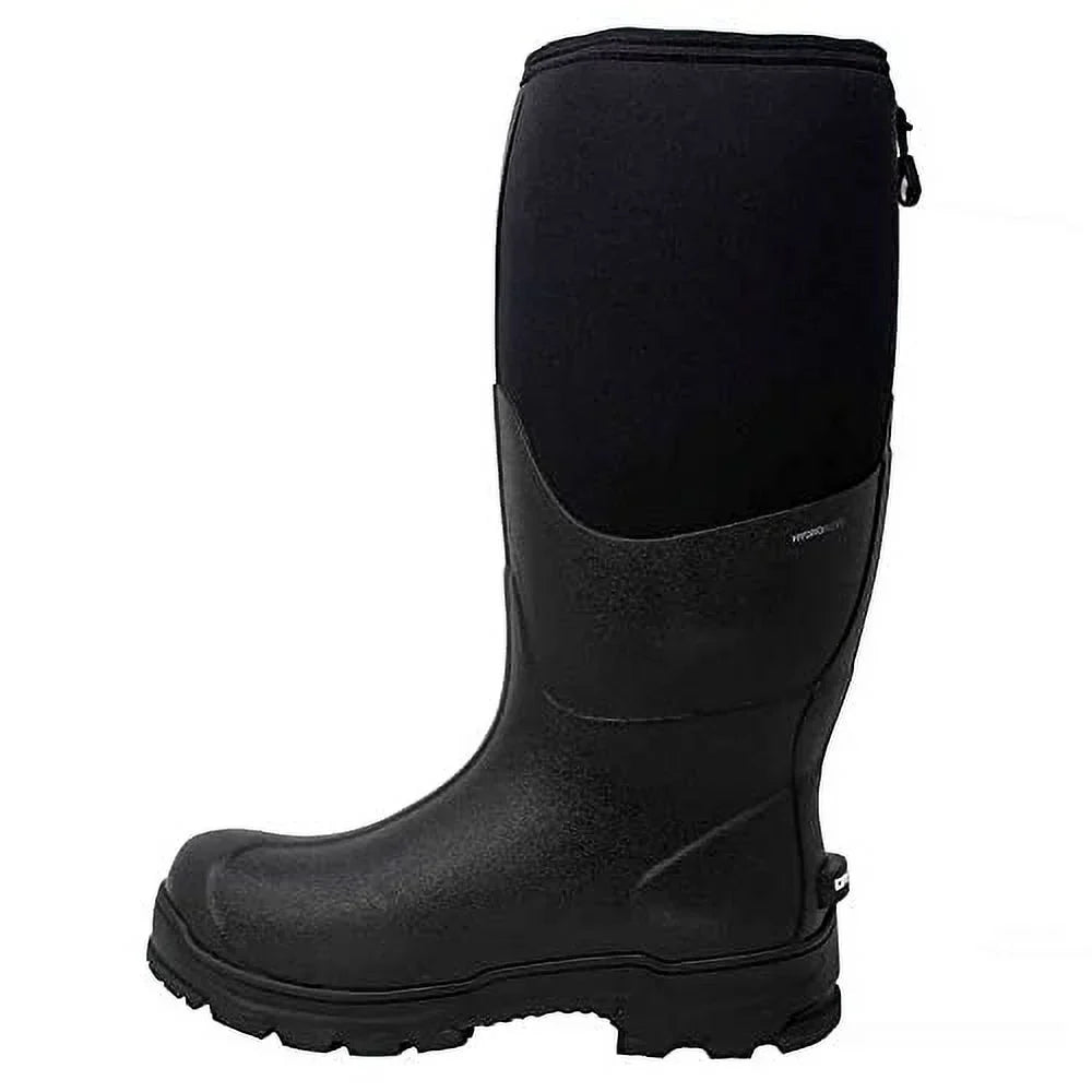 SIZE Mid Mens Calf Hi - On ONE Pull BLACK/GREY Dryshod Boots Black Steadyeti
