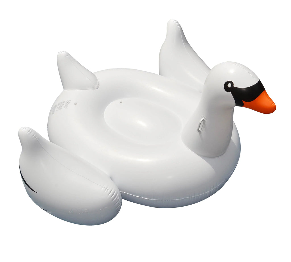 Giant 4 | 4-Pack Swan 90621 x 75-Inch Ride-On air-filled Floats Swimline