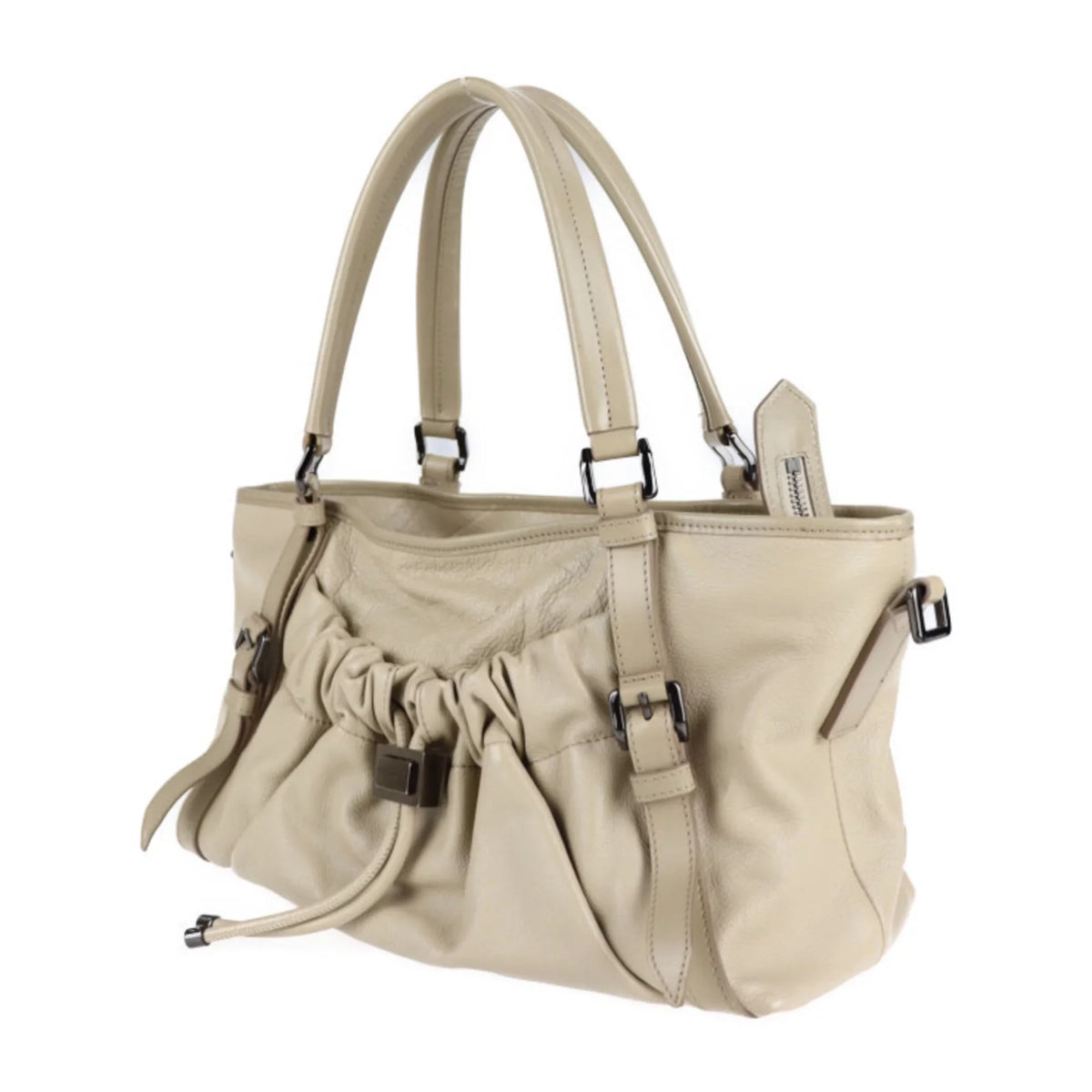 shoulder BURBERRY Pre-Owned tote (Good) 2WAY bag Burberry beige leather