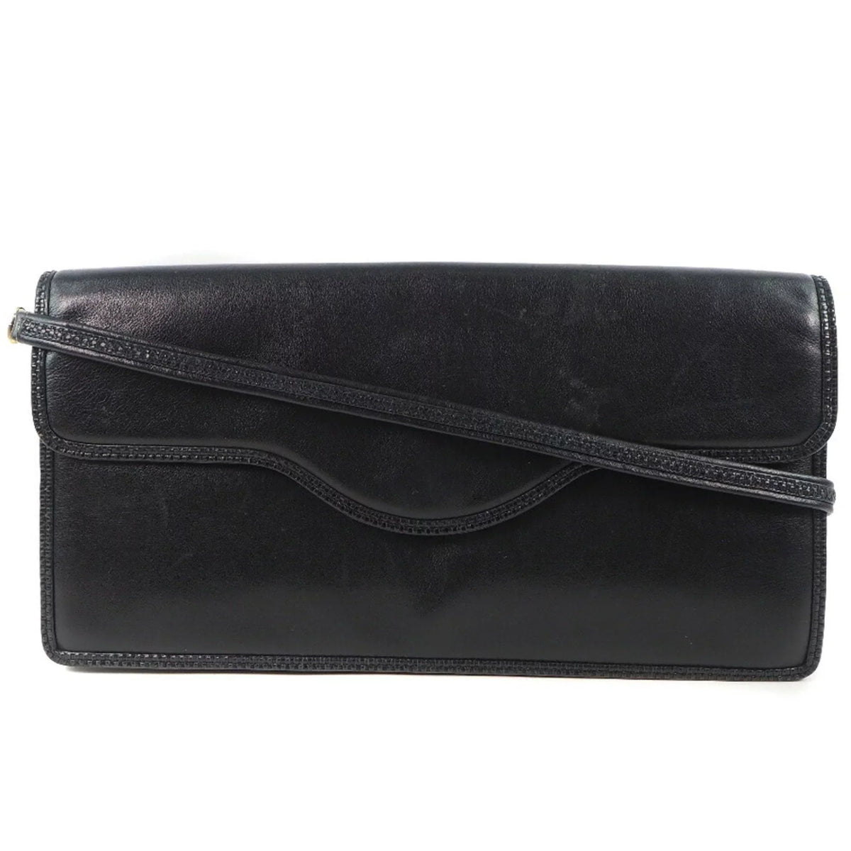 Pre-Owned Black Bally Chain Shoulder Barry Leather Women's (Fair) Bag