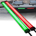 Red Strip Pontoon Kit Boat 2-Row Navigation 132 for Light LED Kayak Green Marine