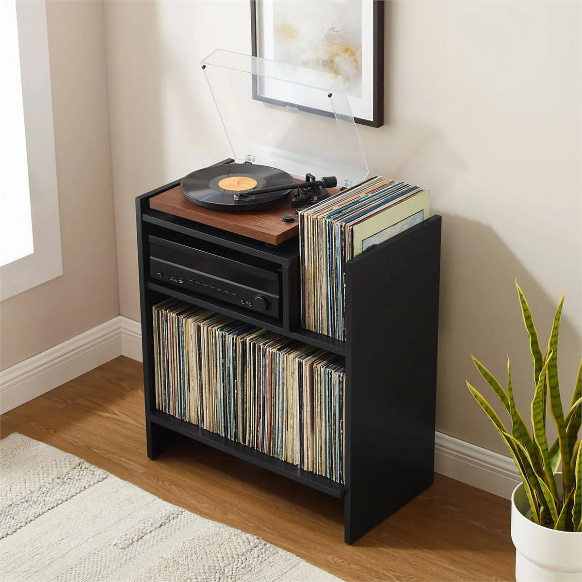 Furniture Entertainment Record Media Tv Stand and Vinyl Portland Crosley Center, Console Storage