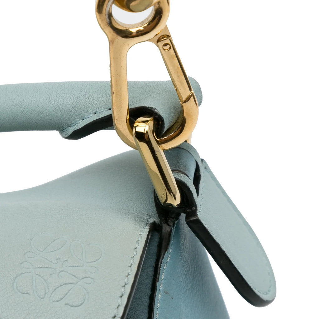 Pre-Owned Bag Small Leather (Good) Puzzle Calf Satchel Unisex LOEWE Authenticated Tricolor