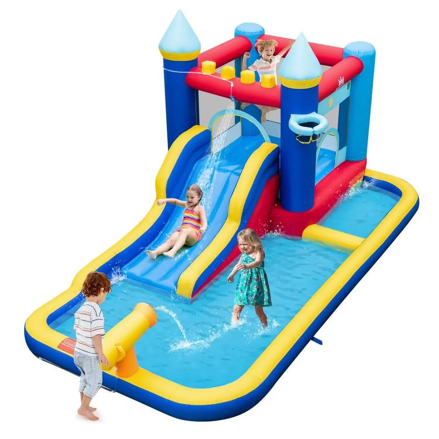 under Ocean into endless - - Slide fun Adventure 124.57 Dive Bounce sun! House the Water