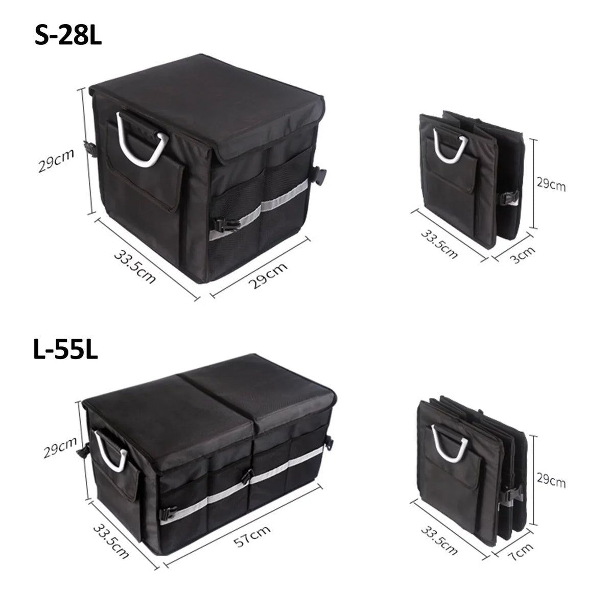 Organizer Strip Automotive Cargo Organizer Storage material Storage with Car Trunk OWSOO Car Oxford Car Trunk Box Reflective 55L Box Folding