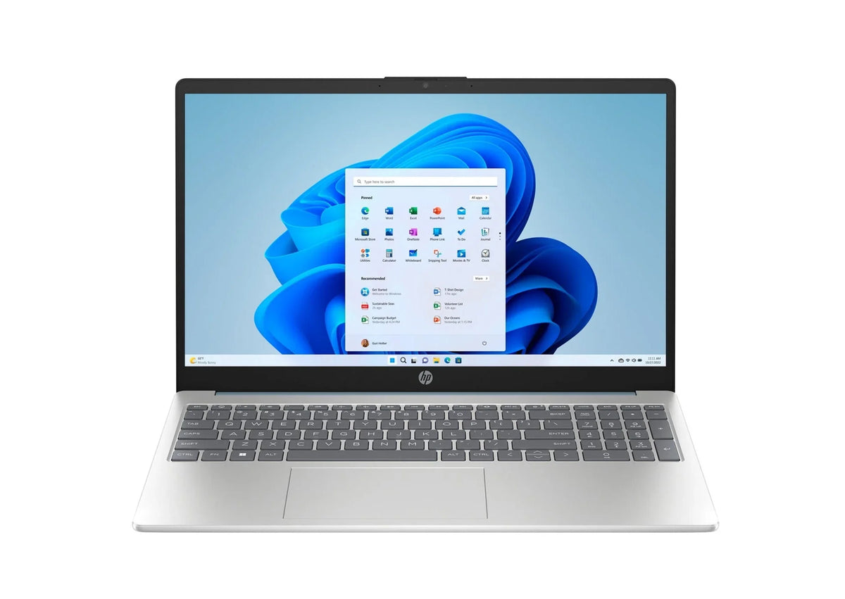 (Certified 8GB SSD, Refurbished) HP 15.6" 8B0S1UA#ABA - HD Win11H RAM, R5-7530U, 15-fc0613ds 256GB 2.0GHz, AMD Notebook,