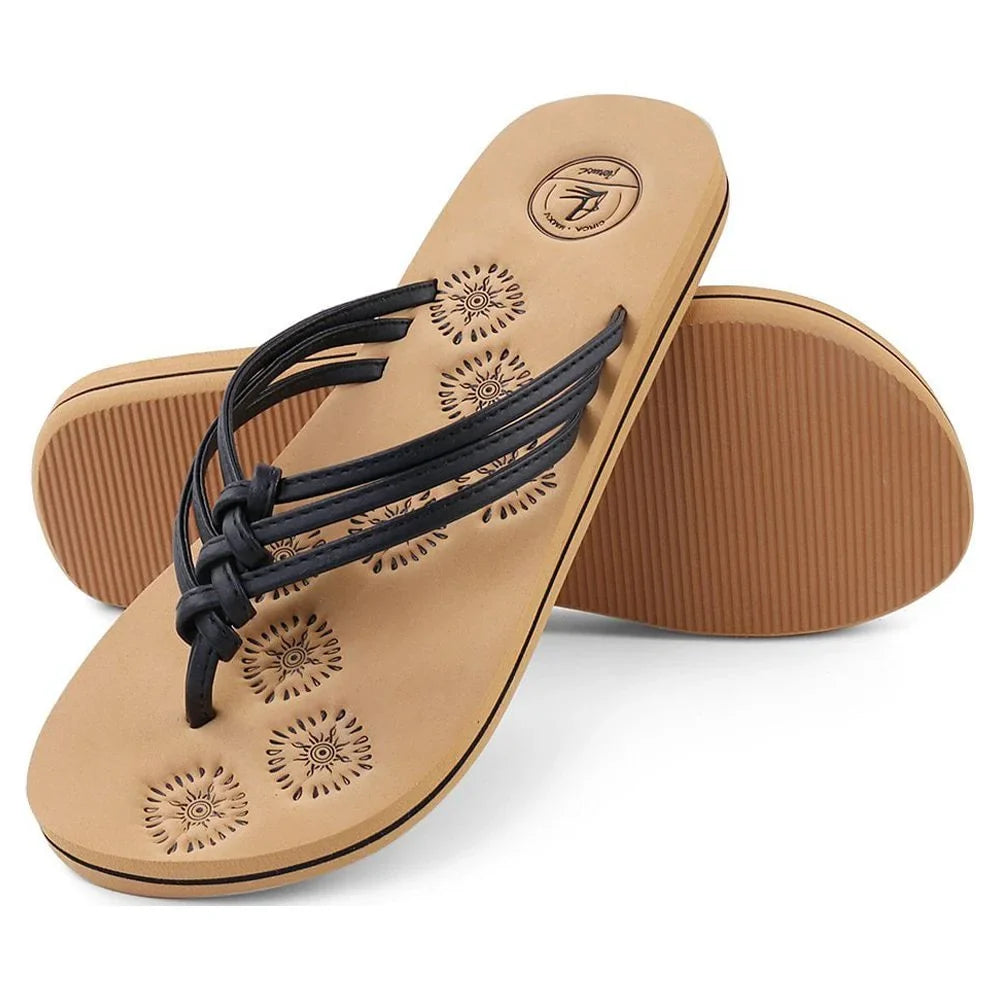 Outdoor Indoor Casual Walking or Life Sandals (Black) Livi Flop AERUSI Women's Flip