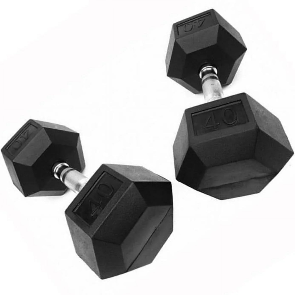 Fitness lbs (New) Dumbbell Rubber 110 Hex Coated French
