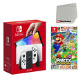 Console fabric Mario Party Switch Cleaning Screen OLED White Superstars and Nintendo with
