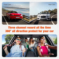 Camera 3 with Vehicle Inside 1080P GPS 64G and Dash Front Cam