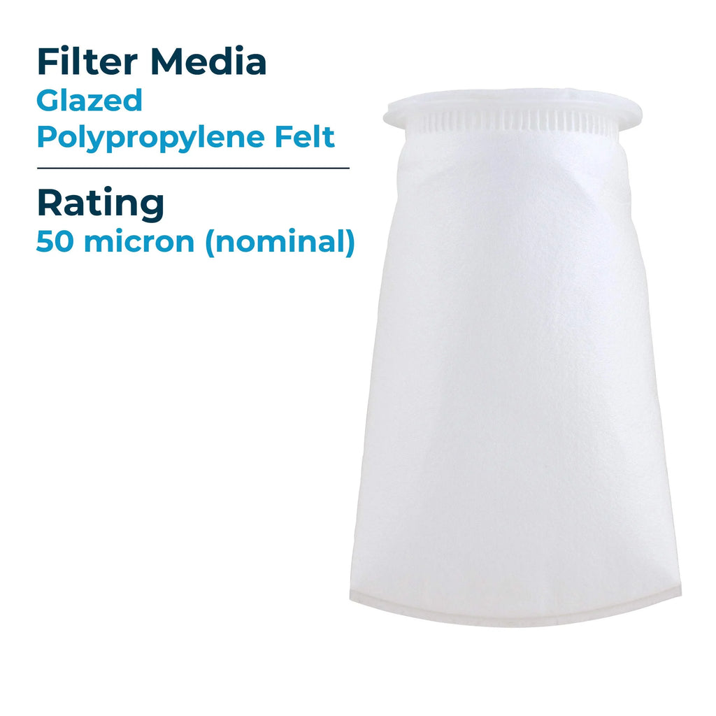 Liquid 155391-03 Bag of Micron Polypropylene #3 (Case 50 Glazed 40) BP-410-50 SP-BP-410-50 Felt (10”) Filter SpiroPure