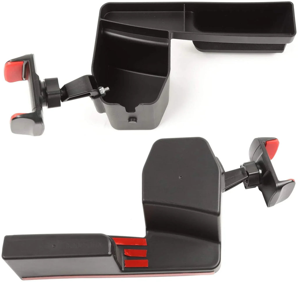 Passenger for Cup Mount Handle Grab Organizer Jeep Tray for JeCar Drink Jeep JK 2007-2010 JKU Holder, Phone Storage Wrangler