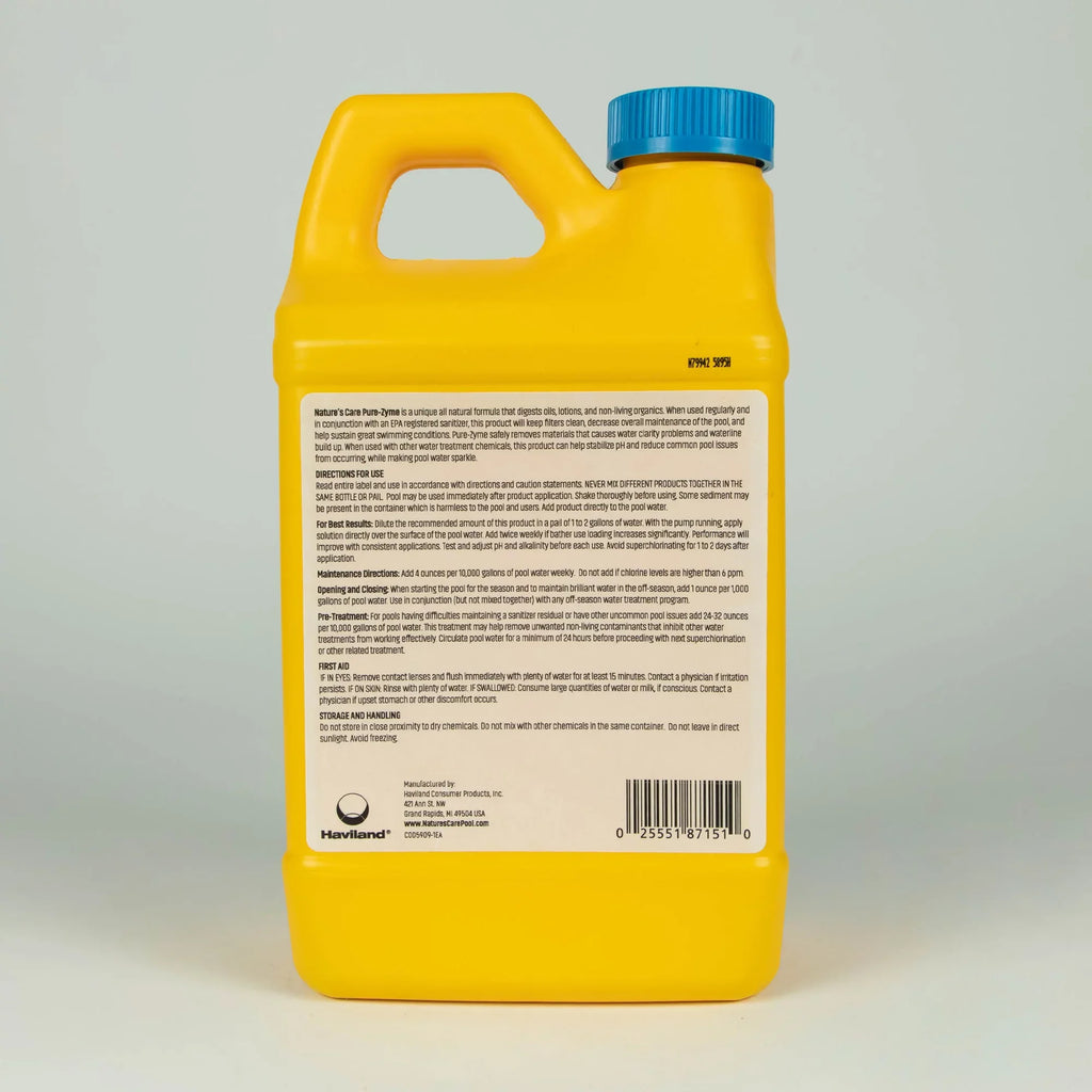 Pools Nature's for Zyme Pool Care Swimming Oz. Clarifier Central 64 Pure
