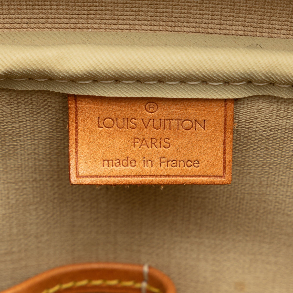 (Good) Handbag Unisex HandleBag Brown Pre-Owned Canvas Louis Monogram Vuitton Authenticated Deauville Top