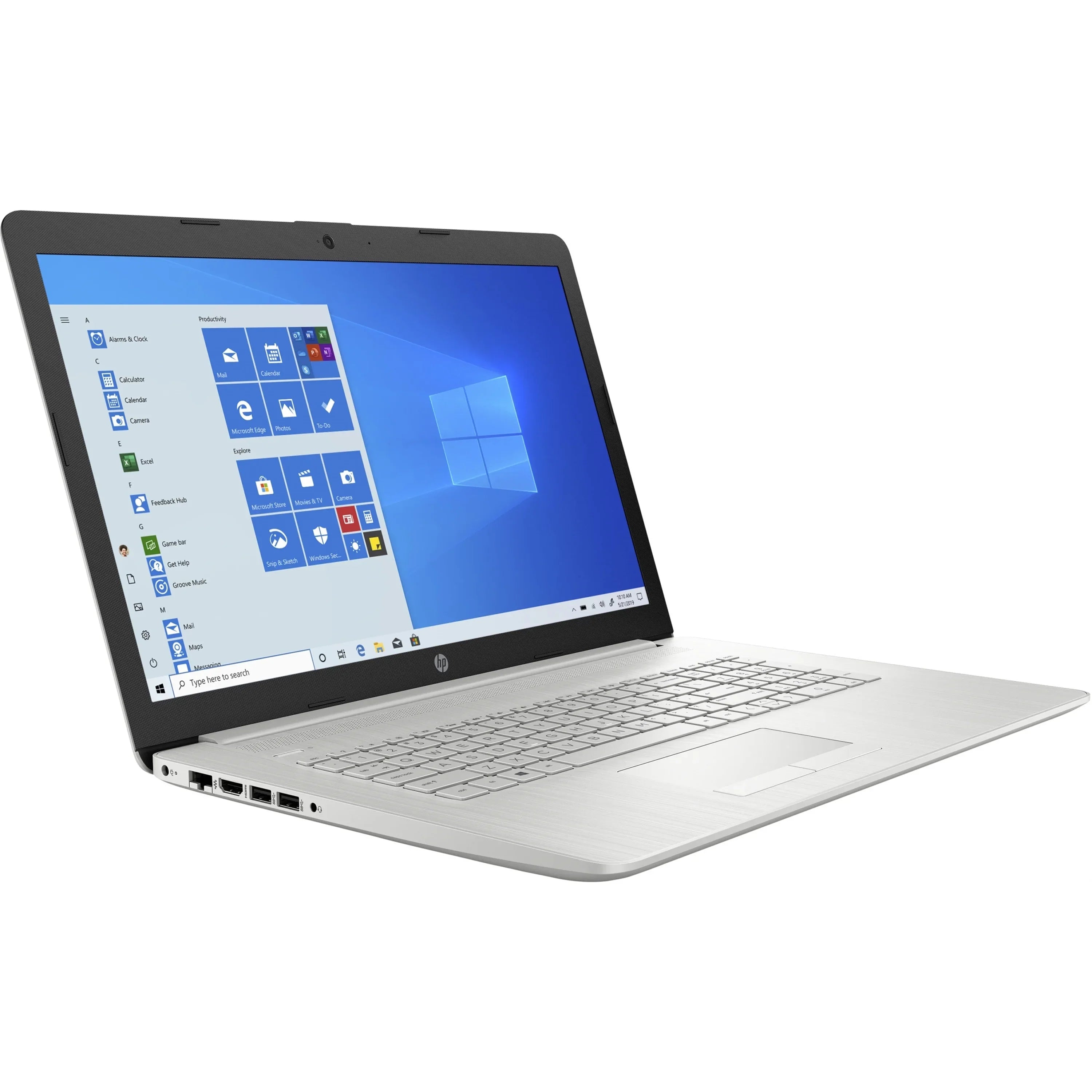 Intel Silver 8GB Touch 17-BY2006 HP (Used) 512GB Gold Pentium 17.3" 6405U,Natural
