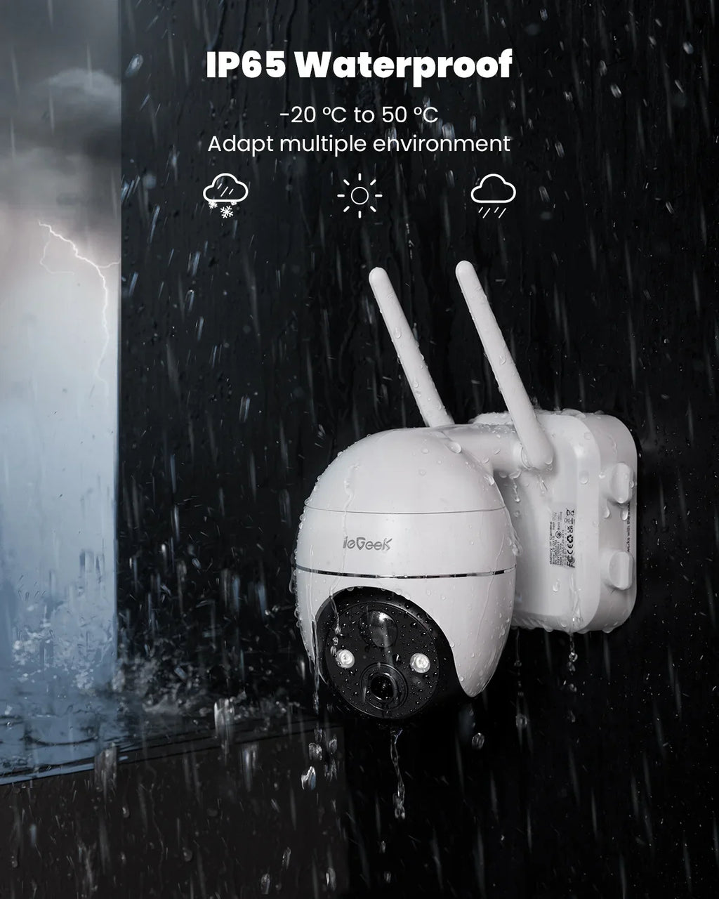 Surveillance Night with 360° WiFi Outdoor Home Cameras Battery Wireless Detection, Solar View Color 2K/3MP Spotlight, Alexa Work Powered Security Camera, Vision, PTZ Motion Solar PIR Outdoor,
