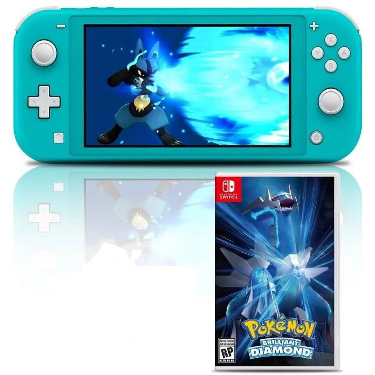 Brilliant Switch Pokemon Bundle Console Diamond Nintendo with Turquoise Lite