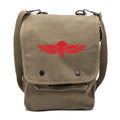 BADGE Olive Map Wings Travel Bag Red ARMY & Case Zahal Crossbody Paratrooper Canvas ISRAELI IDF in