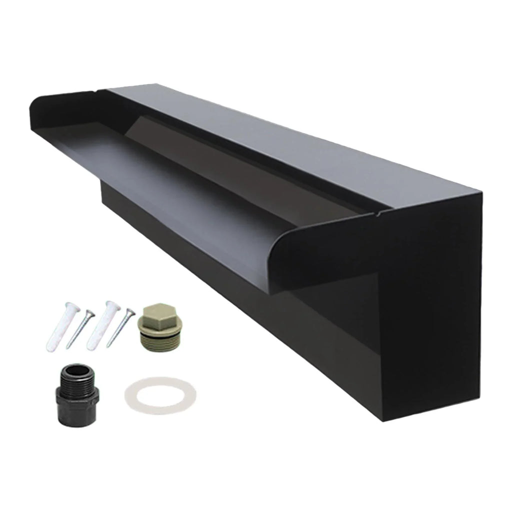 Mount Steel, SunniMix Spring Waterfall Stainless Spillway Spillway Pool Pond Hot Hotel SPA Wall Fountain for Feature Lobby,