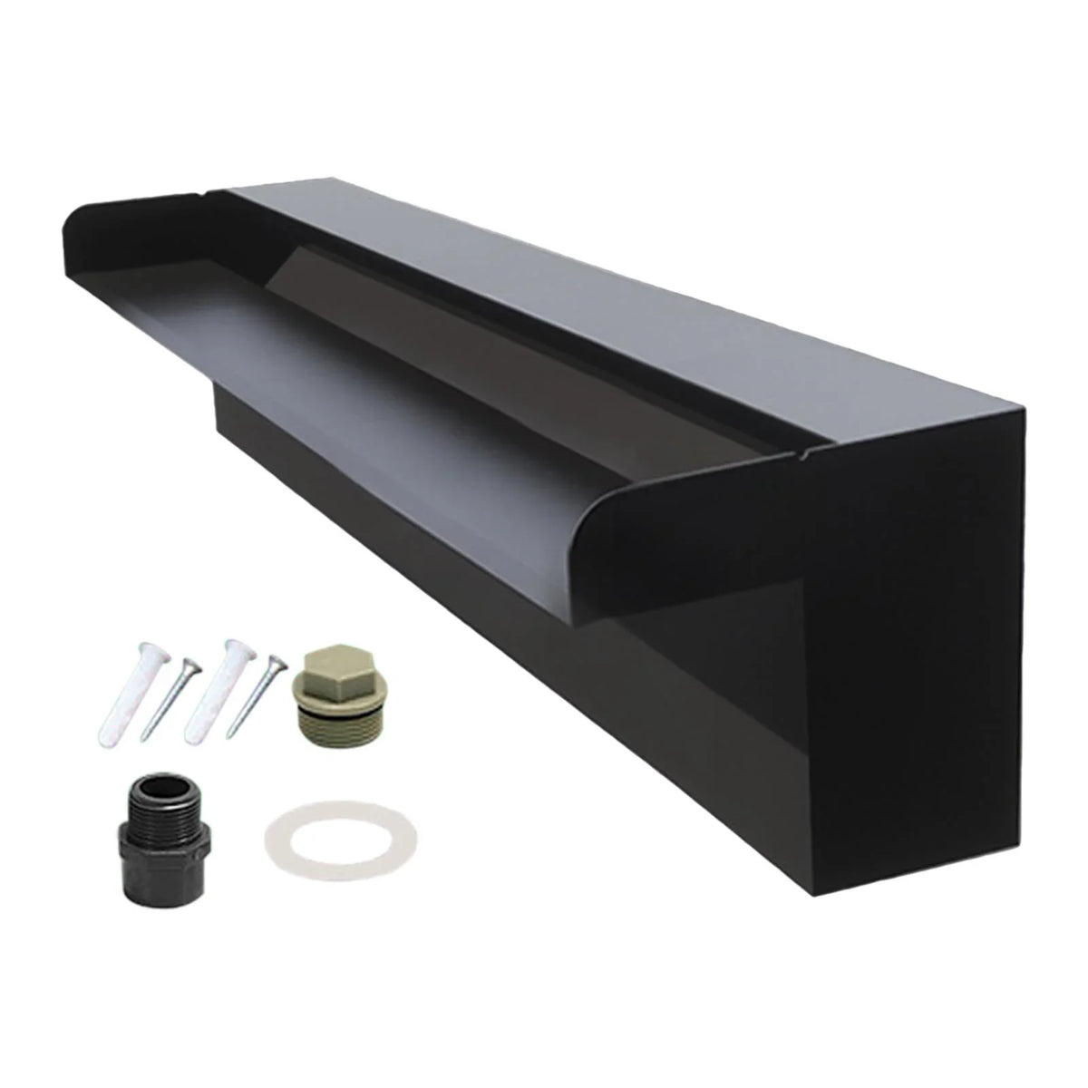 Mount Steel, SunniMix Spring Waterfall Stainless Spillway Spillway Pool Pond Hot Hotel SPA Wall Fountain for Feature Lobby,