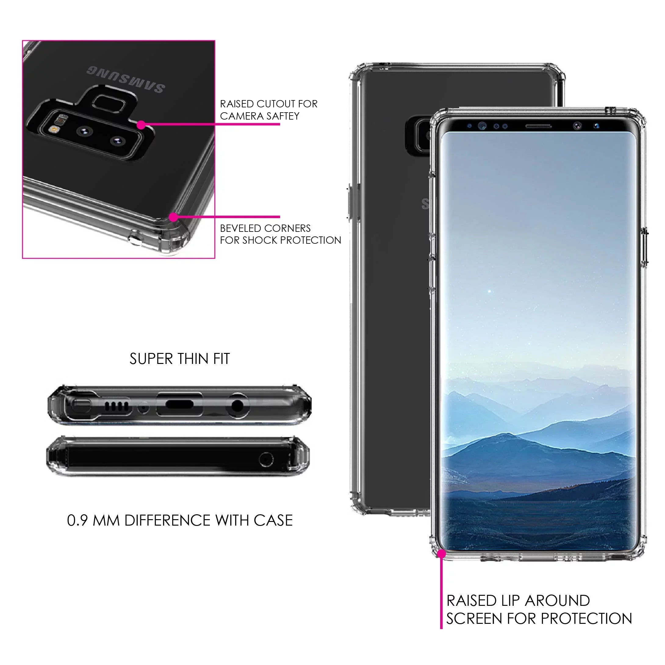 '- Protector Clear Shockproof 9 Case - Heart Galaxy - TPU Love Samsung Faith Hybrid Cross Glass Back Hope Note DistinctInk Screen Tempered Bumper Acrylic for