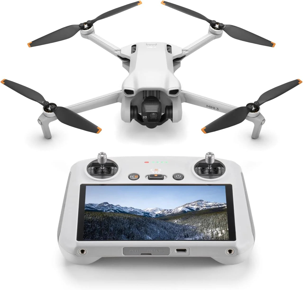 Dji Mini 3 Fly More Combo(Dji Rc) Lekki I Składany Dron Z Minikamerą Z Opcją Nagrywania Wideo W Jakości 4K Hdr, 38-Minutowym Czasem Lotu, True Vertica