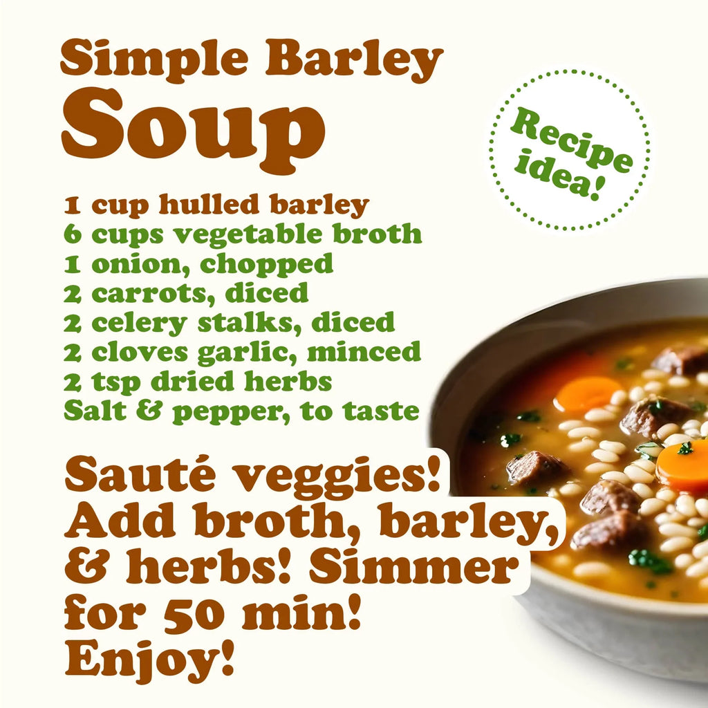 20 Hulled Barley, Pounds to — by — Food Live Vegan Raw,