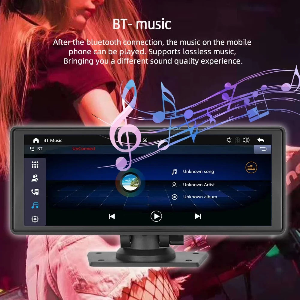 Touchscreen,Supports Front Camera, Bluetooth Stereo, Auto Backup Cam, Hands-Free Most 9.3" Dash Wireless Android Cars & IPS Carplay transportable Calling, HD Polarlander Car