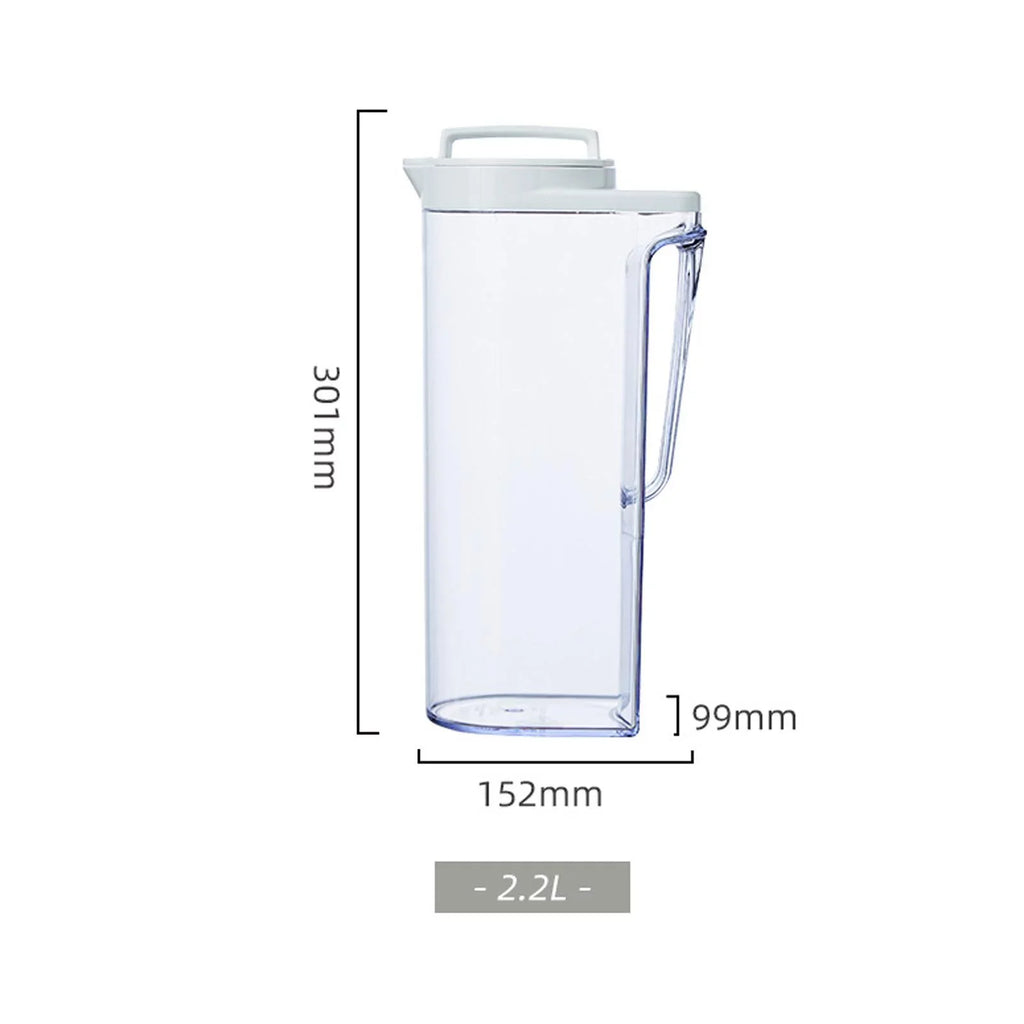 Kettle Lemonade Heat Screw Beverage Water Pitcher 2200ML Cold & Lid Resistant Dispenser