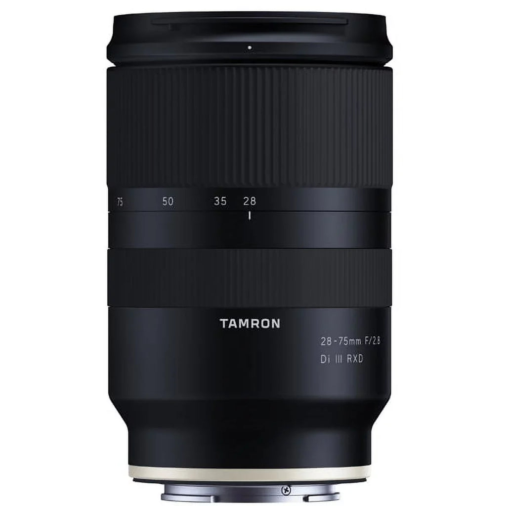 AF FLUORINE-COATED III f/2.8 FORMAT, CONSTRUCTION RXD MAX CONSTANT Di f/2.8 E-MOUNT/FULL-FRAME APERURE, FRONT STEPPING RXD F/SONY, ELEMENT, TAMRON MOTOR, MOISTURE-RESISTANT 28-75mm