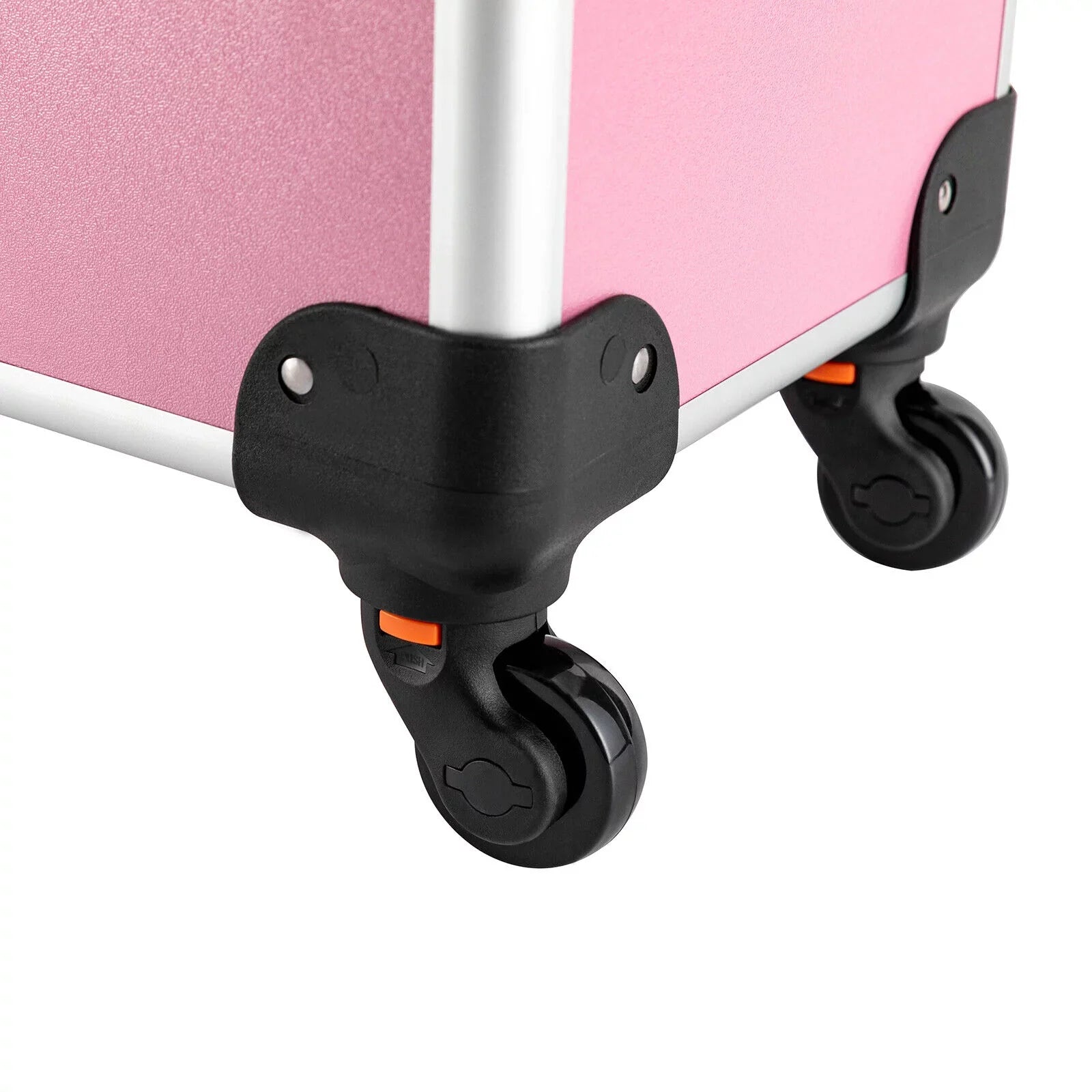 Storage Organizer (Pink) Cosmetic Case Box Trolley Makeup Professional Train ZhdnBhnos Extendable Rolling
